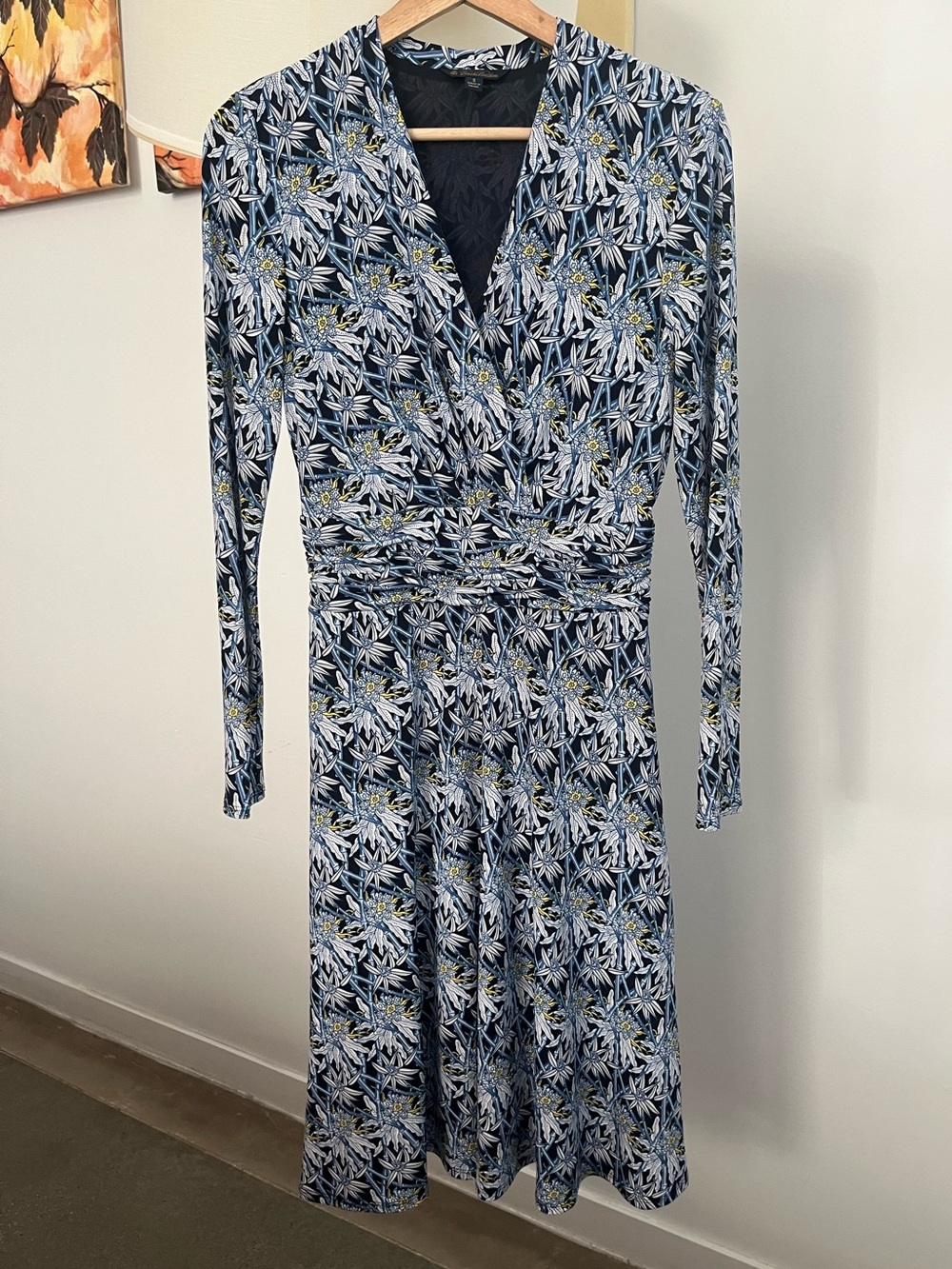 Brooks Brothers Long Sleeve Floral Print Dress